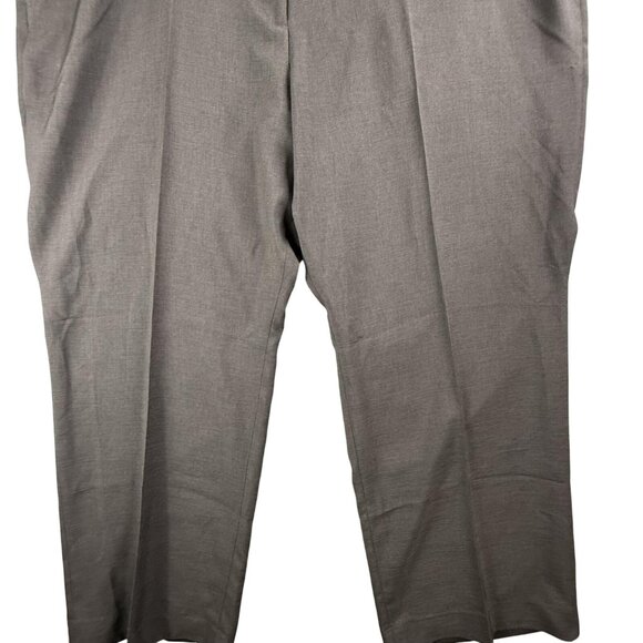 Doc & Amelia Pants Womens 28W Brown Classic Fit Straight Leg Dress Slacks NWT - Picture 9 of 15